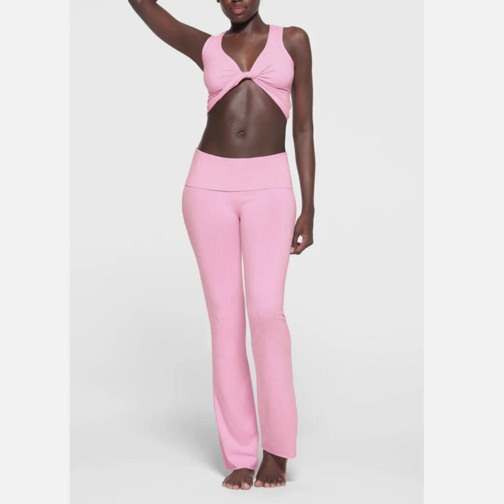 SKIMS Cotton Jersey Pants - Rare Pink